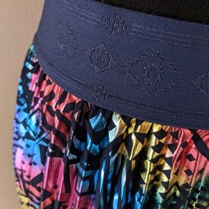 Rainbow Lularoe Jill Skirt Lg